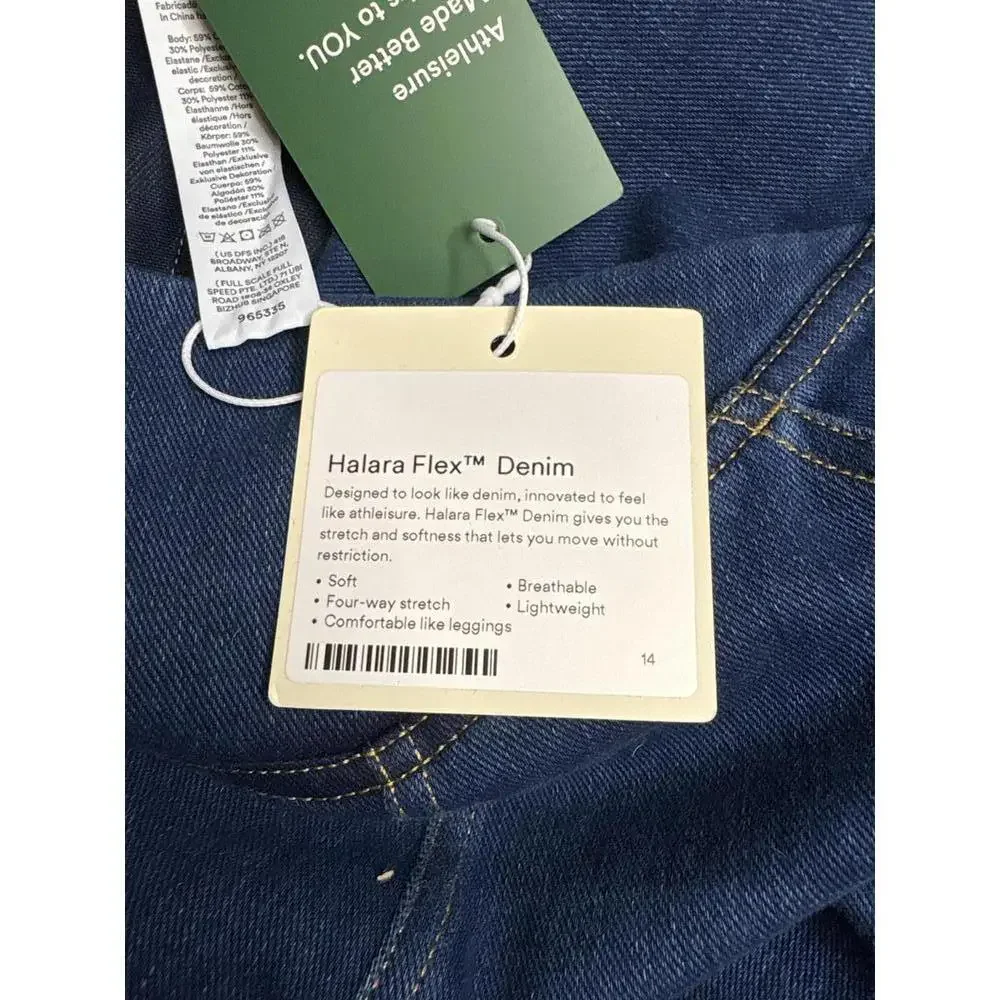 Halara High Waist Dark Blue Denim Jeans with Stretch Waistband Size S 456 - Picture 5 of 5